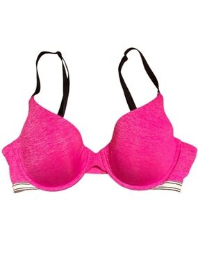 Victoria Secret Hot Pink Uplift Semi Demi Bra